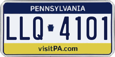 PA license plate LLQ4101