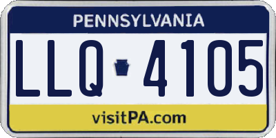 PA license plate LLQ4105