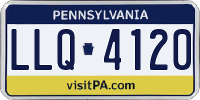 PA license plate LLQ4120
