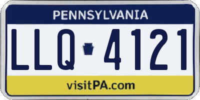 PA license plate LLQ4121