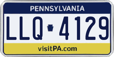PA license plate LLQ4129