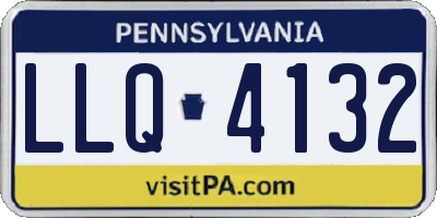 PA license plate LLQ4132