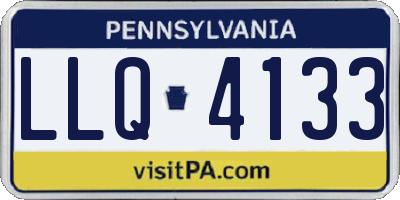 PA license plate LLQ4133