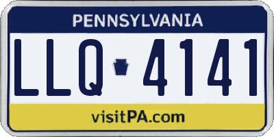 PA license plate LLQ4141