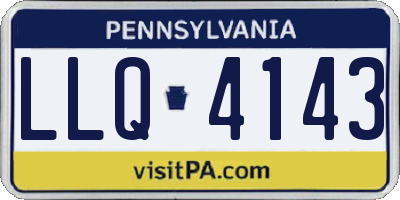 PA license plate LLQ4143