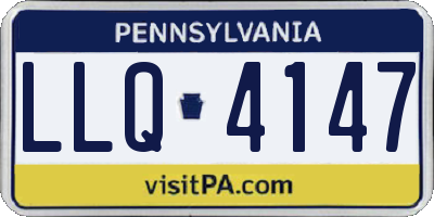 PA license plate LLQ4147