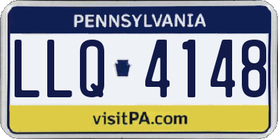 PA license plate LLQ4148