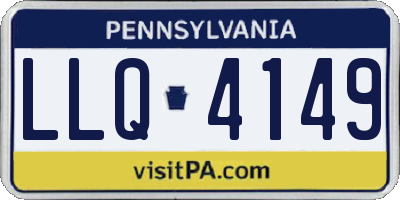 PA license plate LLQ4149