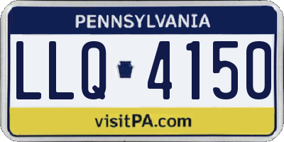 PA license plate LLQ4150