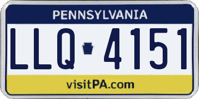PA license plate LLQ4151