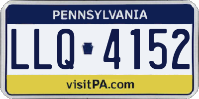 PA license plate LLQ4152