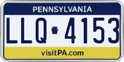 PA license plate LLQ4153