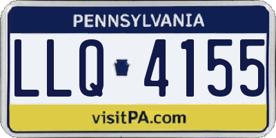 PA license plate LLQ4155