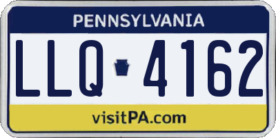 PA license plate LLQ4162