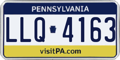 PA license plate LLQ4163