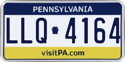 PA license plate LLQ4164