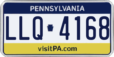 PA license plate LLQ4168