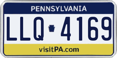 PA license plate LLQ4169