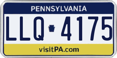 PA license plate LLQ4175