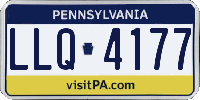 PA license plate LLQ4177