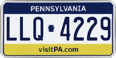 PA license plate LLQ4229