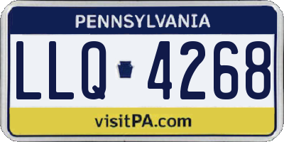 PA license plate LLQ4268