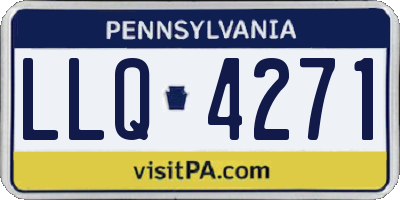 PA license plate LLQ4271