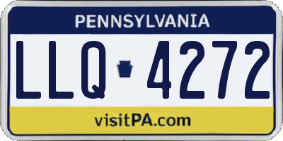 PA license plate LLQ4272