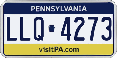 PA license plate LLQ4273