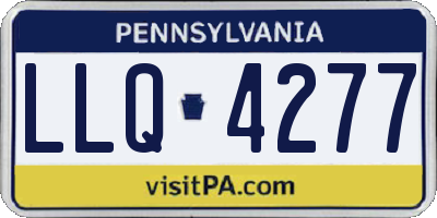 PA license plate LLQ4277