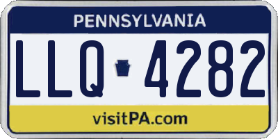 PA license plate LLQ4282