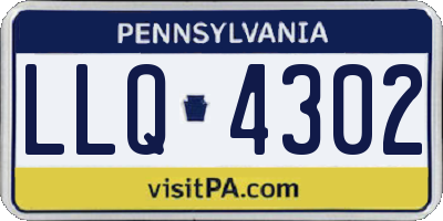 PA license plate LLQ4302