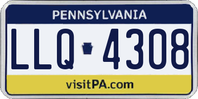 PA license plate LLQ4308
