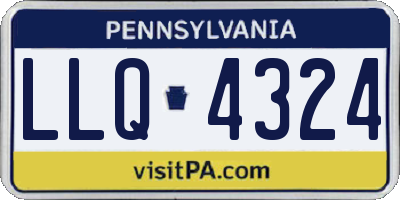 PA license plate LLQ4324