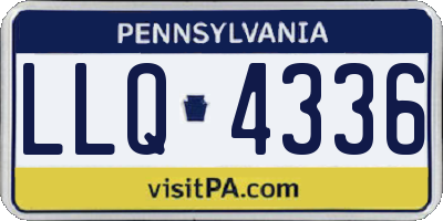 PA license plate LLQ4336