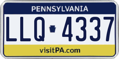 PA license plate LLQ4337