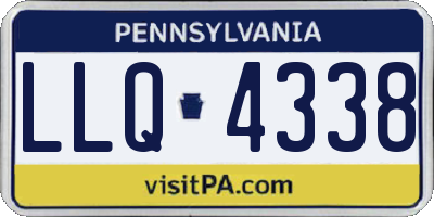 PA license plate LLQ4338
