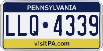 PA license plate LLQ4339