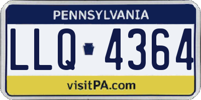 PA license plate LLQ4364