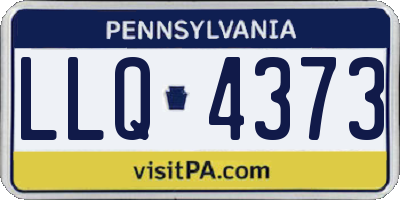 PA license plate LLQ4373