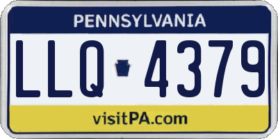 PA license plate LLQ4379