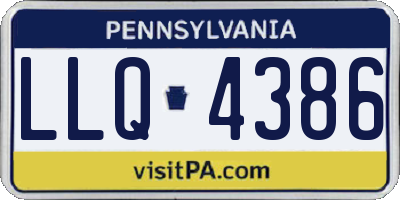 PA license plate LLQ4386
