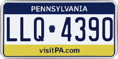 PA license plate LLQ4390