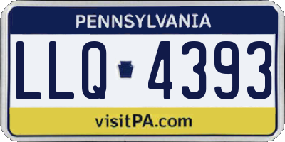 PA license plate LLQ4393