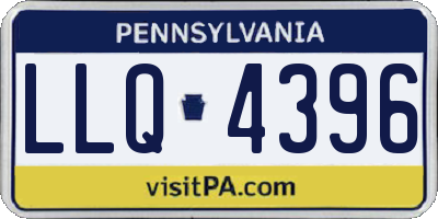 PA license plate LLQ4396