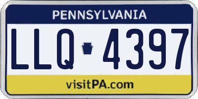 PA license plate LLQ4397