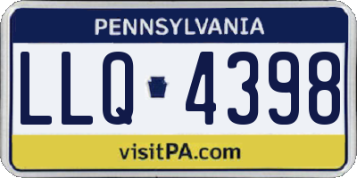 PA license plate LLQ4398