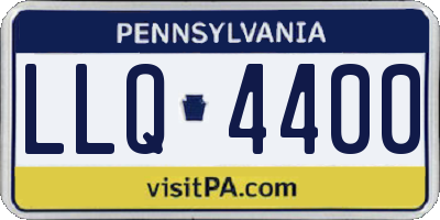 PA license plate LLQ4400