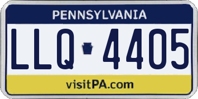PA license plate LLQ4405