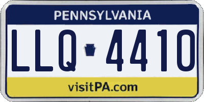 PA license plate LLQ4410